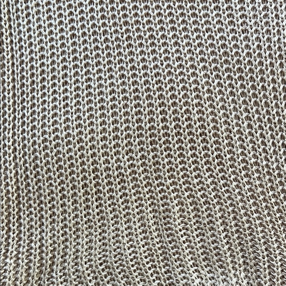 Beige Ribbed Knit Tank Top - Picture 3 of 4